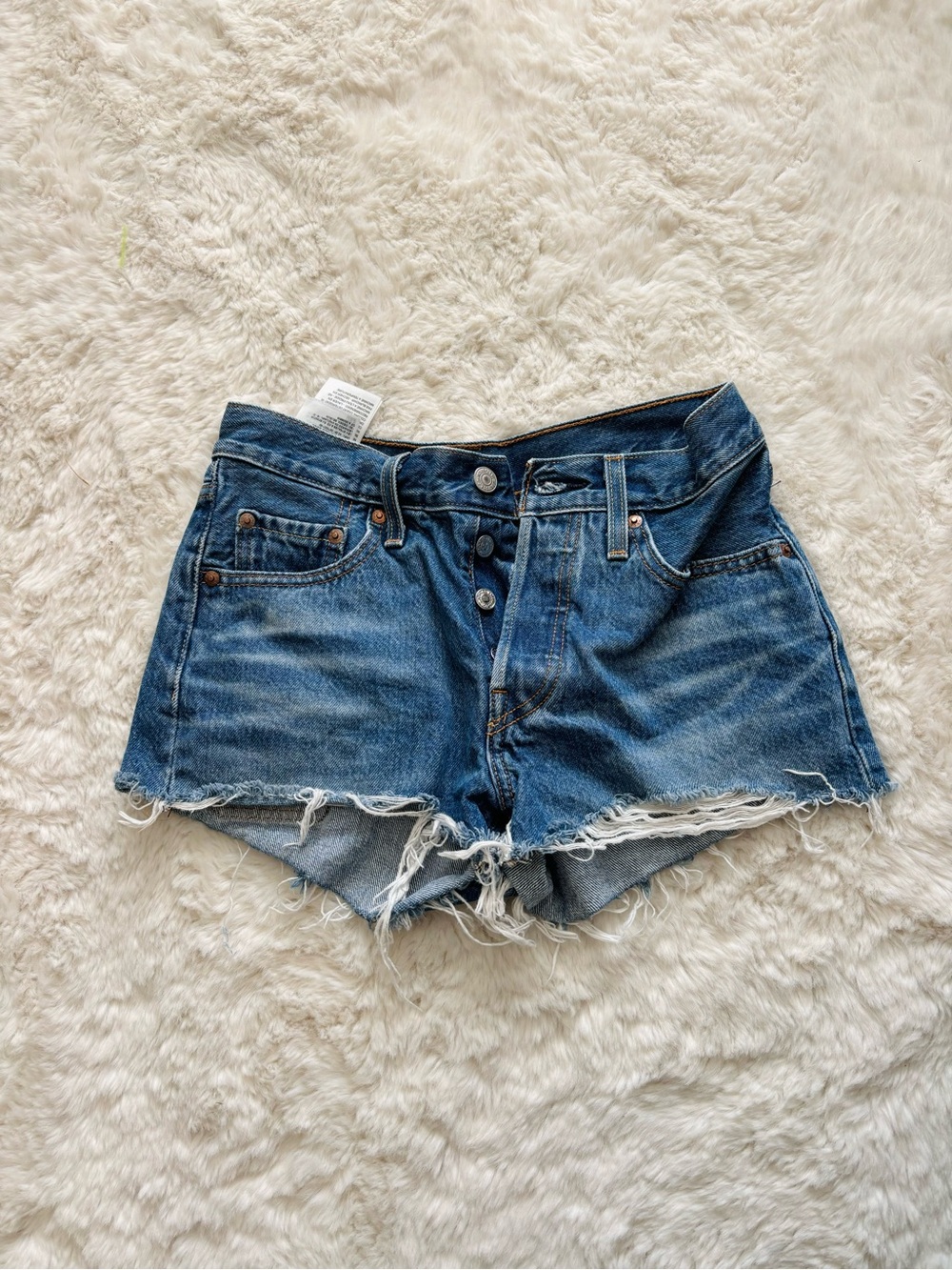 Levi's 501 button fly denim shorts